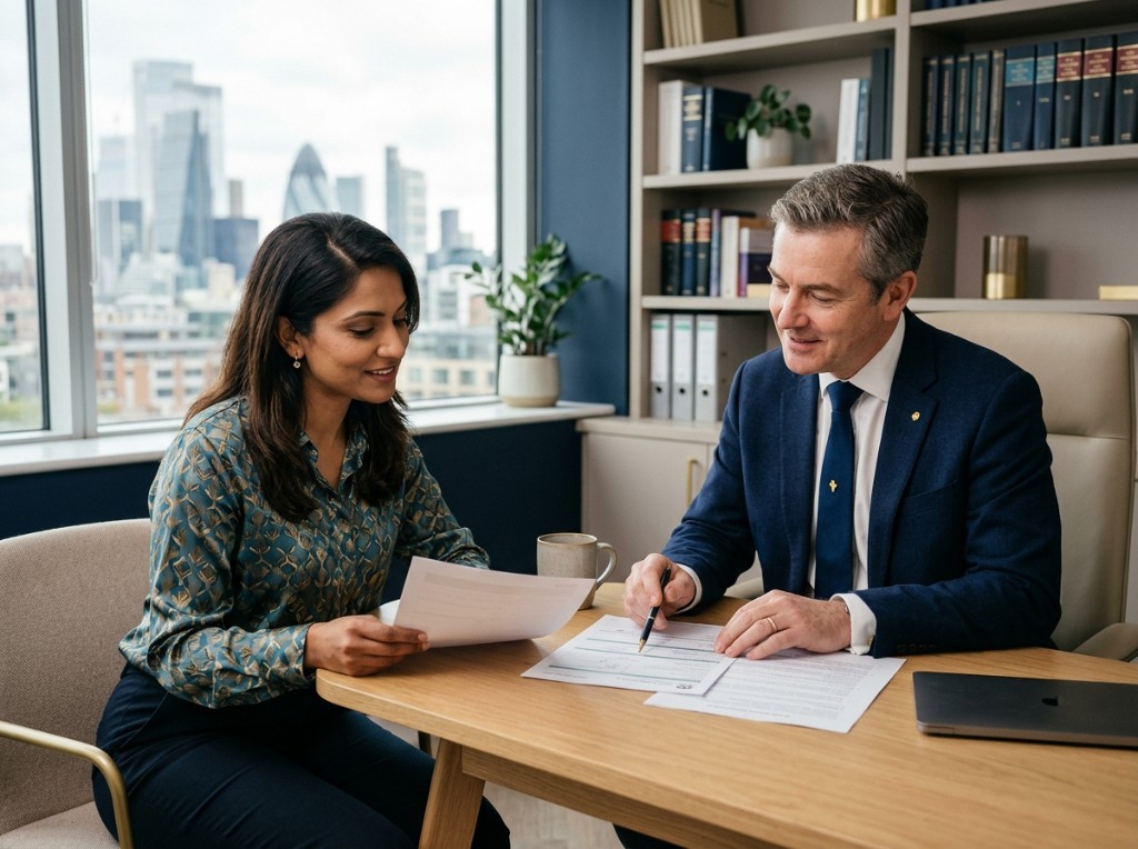 Anwar Law Solicitors consultation in a modern office
